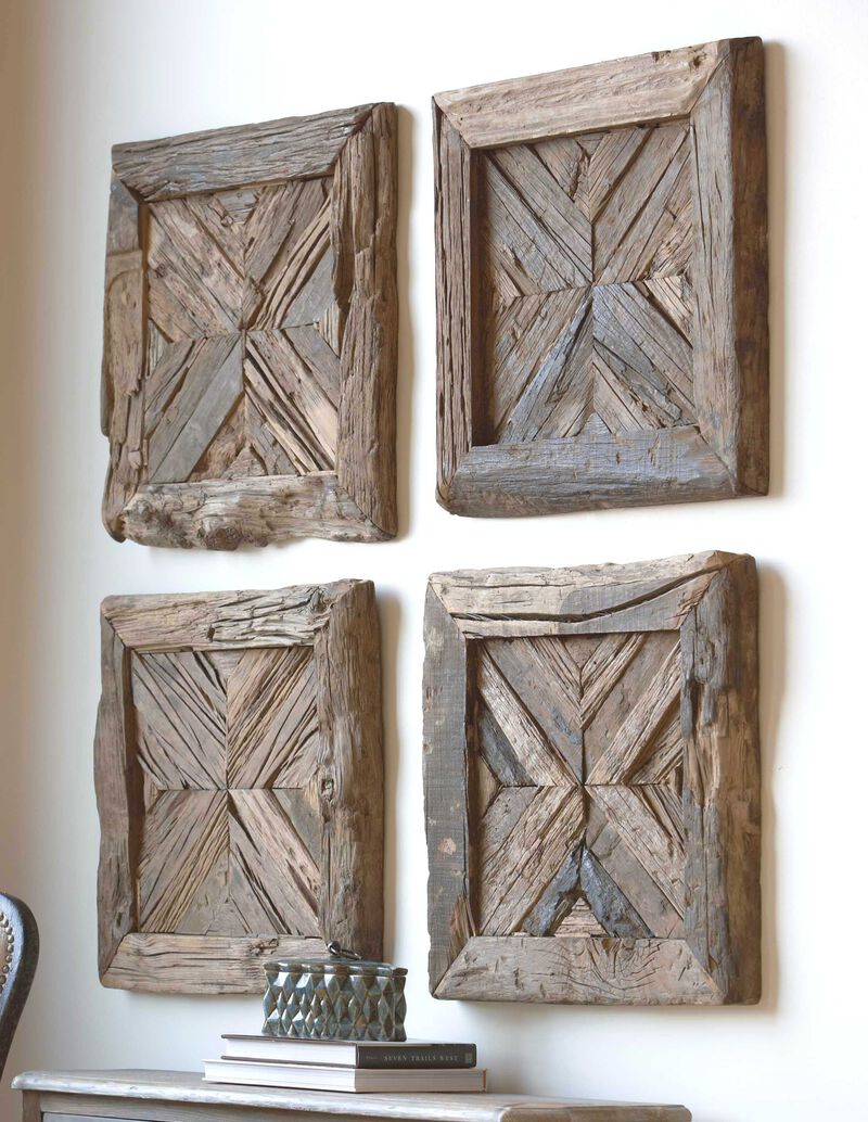 Uttermost Rennick Reclaimed Wood Wall Art image number 1